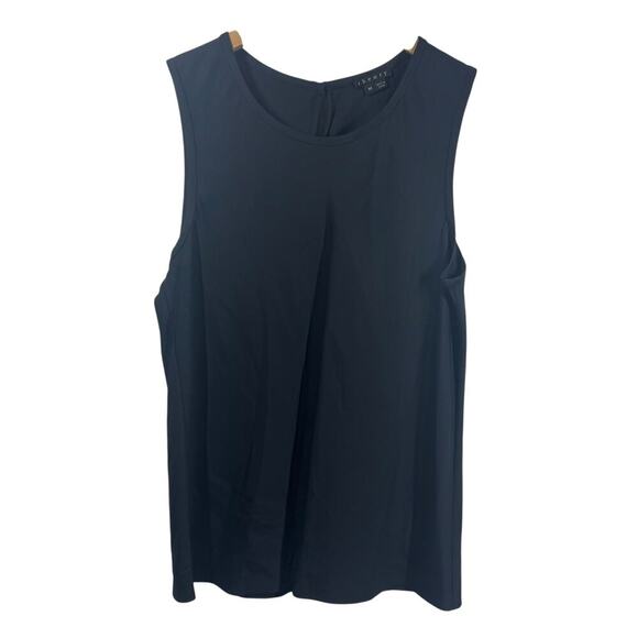 Theory Tank Women M Black Silk Minimal Modest Old Money Career Spring Layering - Picture 1 of 1